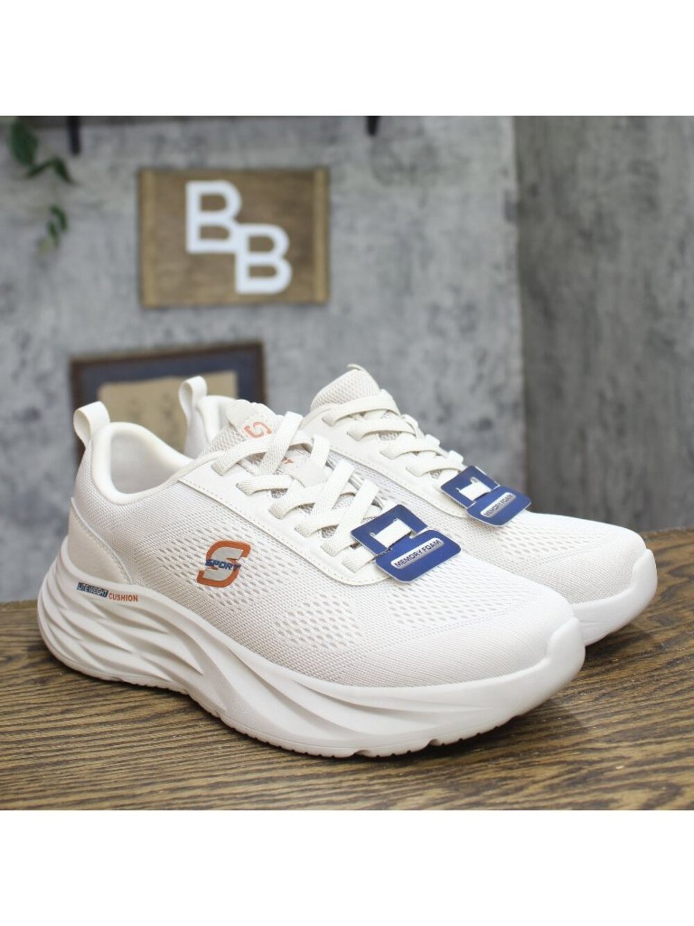 S Sport By Skechers Archie Lace Up Athletic Memory Foam Insole Sneakers White 8
